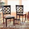 Baxton Studio Verner Modern and Contemporary Grey Fabric and Dark Brown Finished Wood 2-Piece Dining Chair Set 183-10532-Zoro - alternate 7